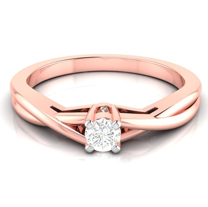 Buy Floral Diamond 14KT Rose Gold Ring Online | ORRA